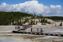 Đường về công viên quốc gia Yellowstone và Grand Teton